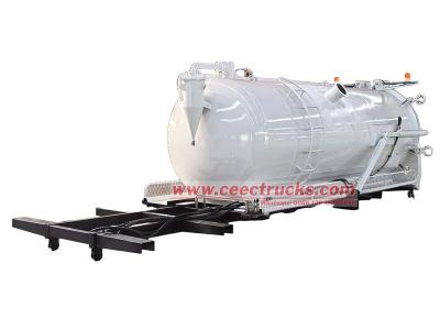 sludge vacuum pump tanker truck superstructure