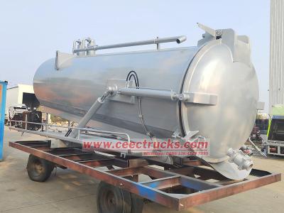 sludge vacuum pump tanker truck superstructure