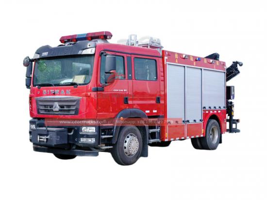 Howo 4x2 city fire rescue truck