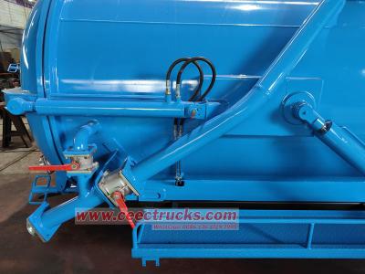 12 cbm vacuum suction pump truck upper body