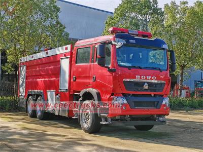 HOWO TX 6x4 double row water fire truck