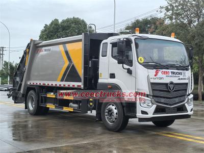 FOTON 16CBM rear end loader garbage truck