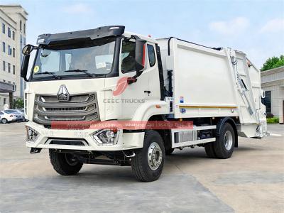 Howo 16CBM rear loader garbage truck