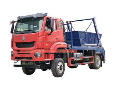 Howo off road 8CBM skip loader truck for sale