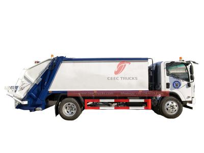 Isuzu rear loader garbage truck