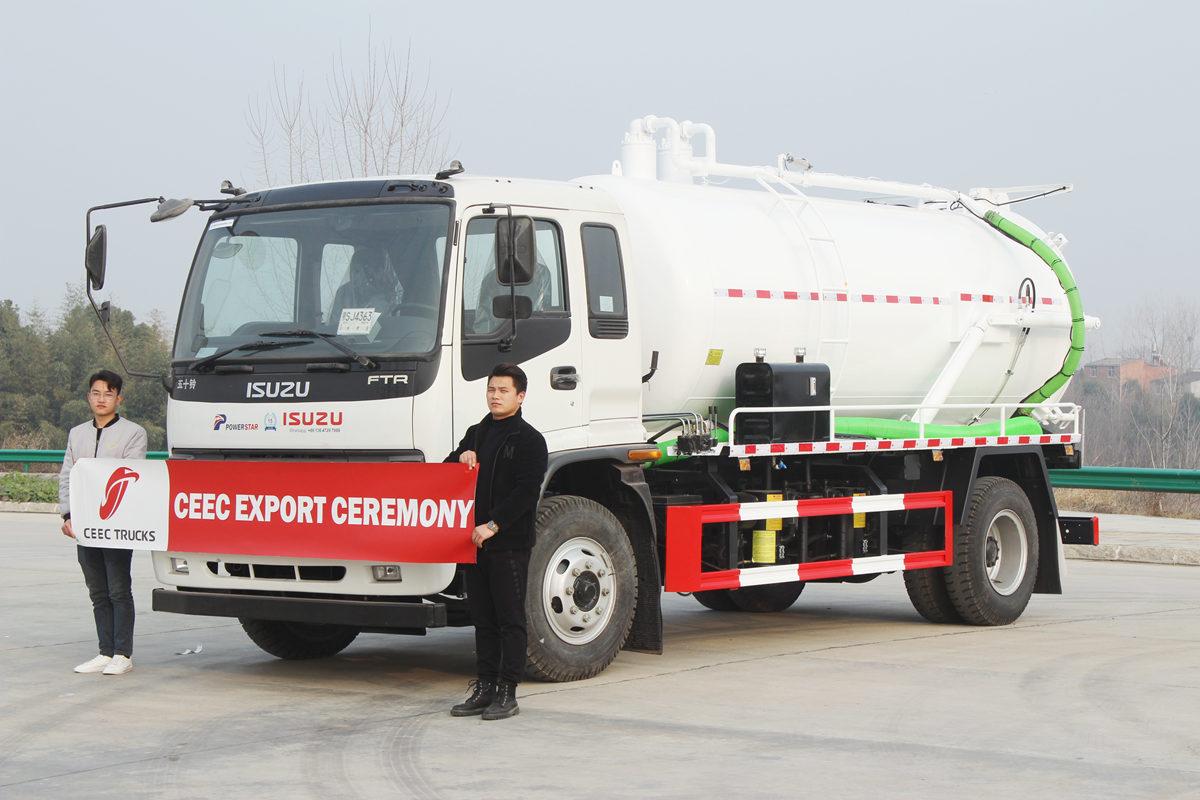 ISUZU FTR камион за вакуумску цистерну за канализацију од 12000 литара по најбољој цени