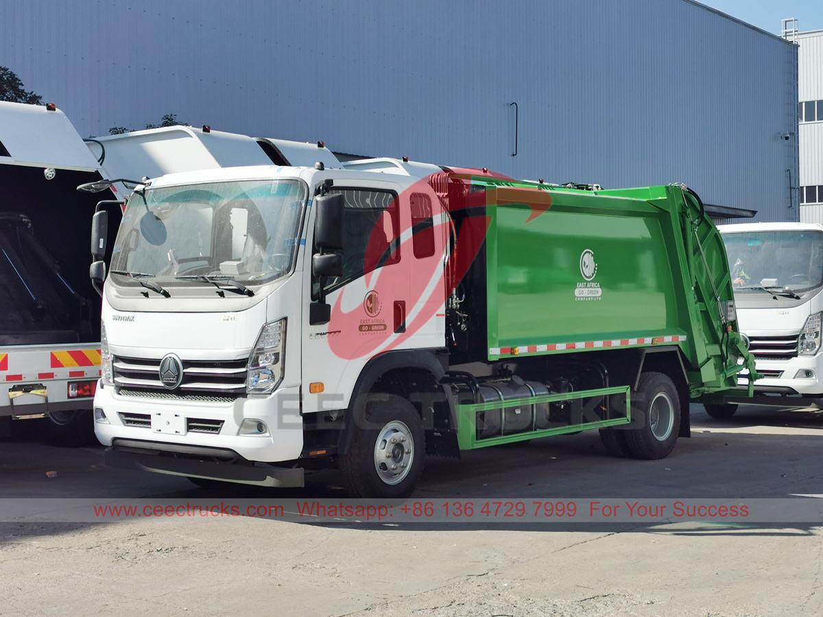Камион за сабијање смећа HOWO 8CBM за Африку