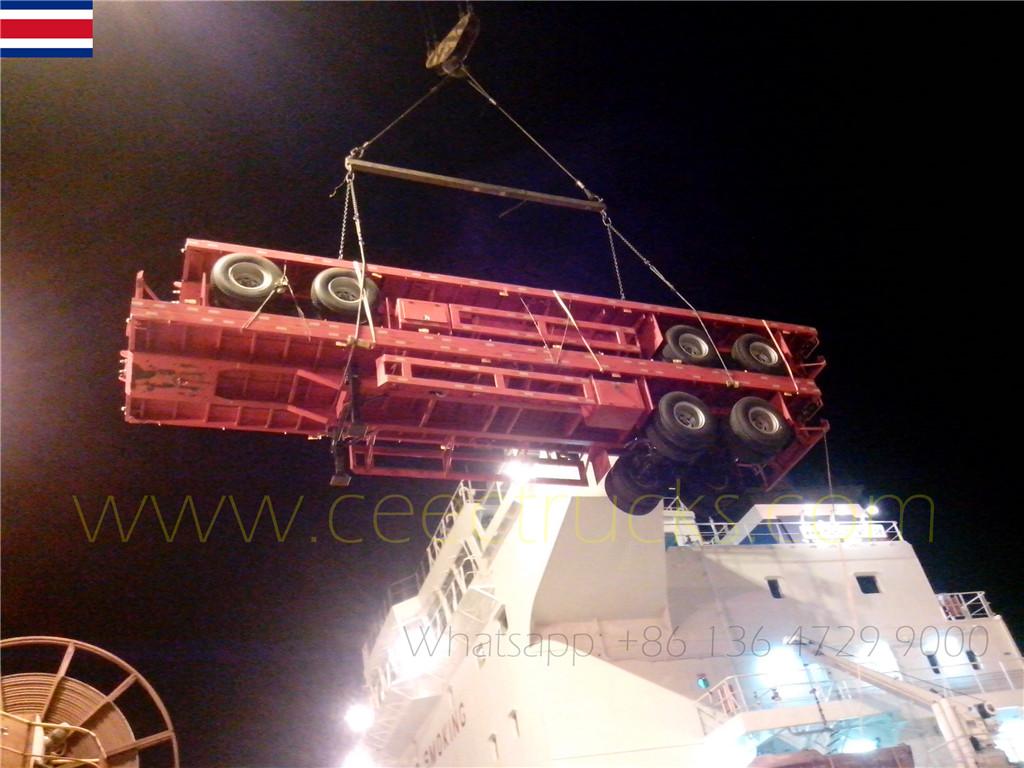 Клијенти из Костарике наручили су 10 јединица полуприколица са боги систем суспензије