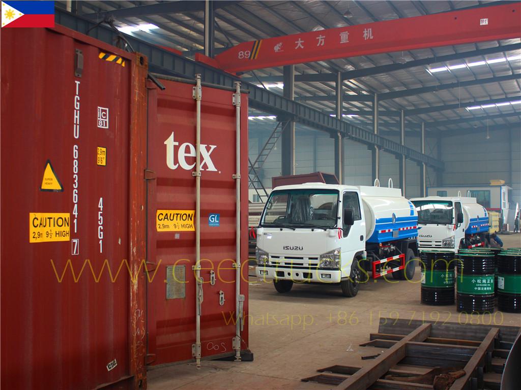 Филипински купац купио 4 јединице Исузу 5м³ цистерни за воду